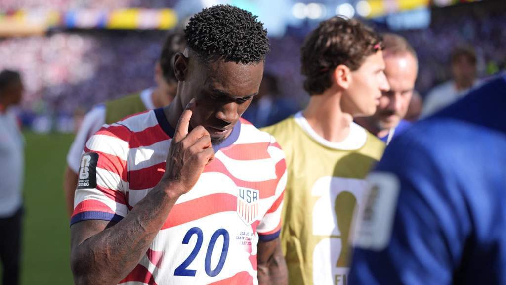 Penyerang Amerika Serikat Folarin Balogun saat berlaga di kompetisi sepak bola Piala Dunia 2026