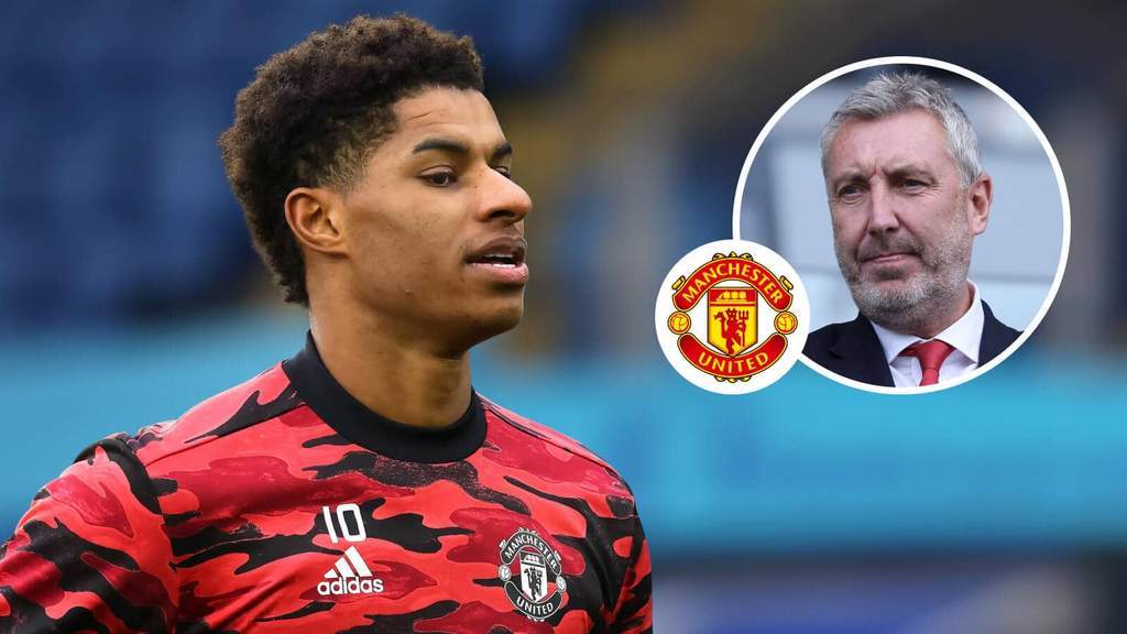 Marcus Rashford saat mengenakan seragam Manchester United di Old Trafford