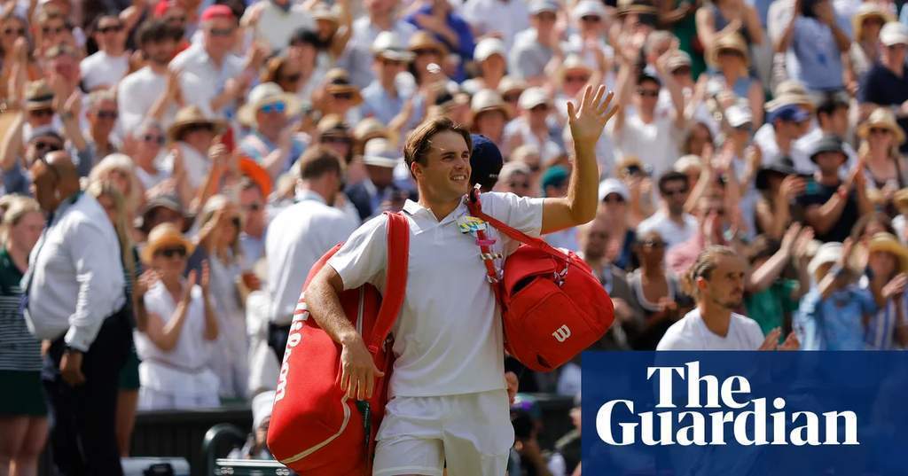 Petenis Inggris Arthur Fery saat bertanding di semifinal Wimbledon 2026