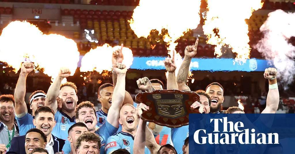Nathan Cleary merayakan kemenangan NSW Blues atas Queensland Maroons di State of Origin 2026