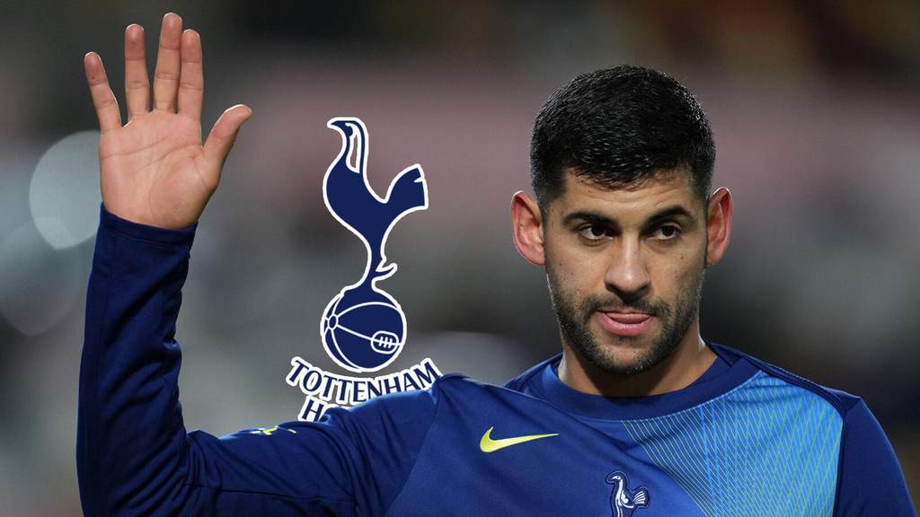 Bek Tottenham Hotspur Cristian Romero dalam sebuah pertandingan
